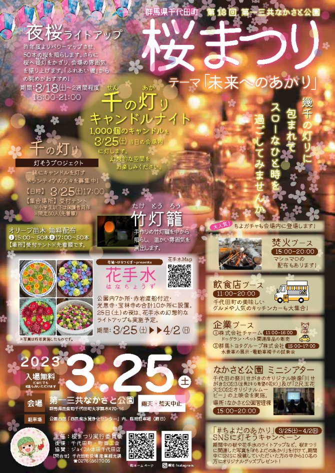 第13回第一三共なかさと公園桜まつり